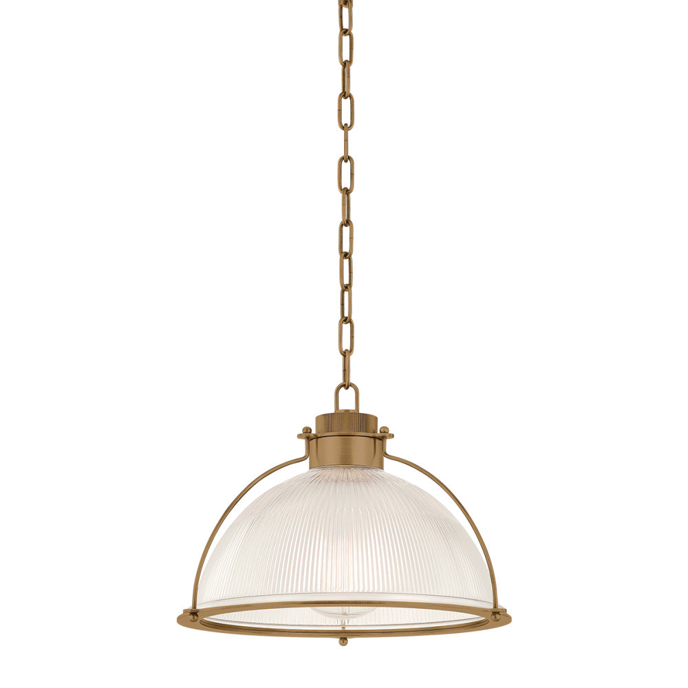 Troy Glint Pendant Patina Brass