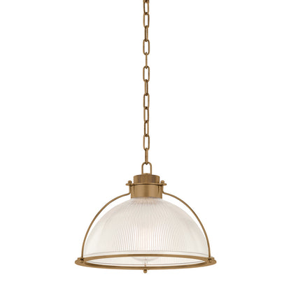 Troy Glint Pendant Patina Brass