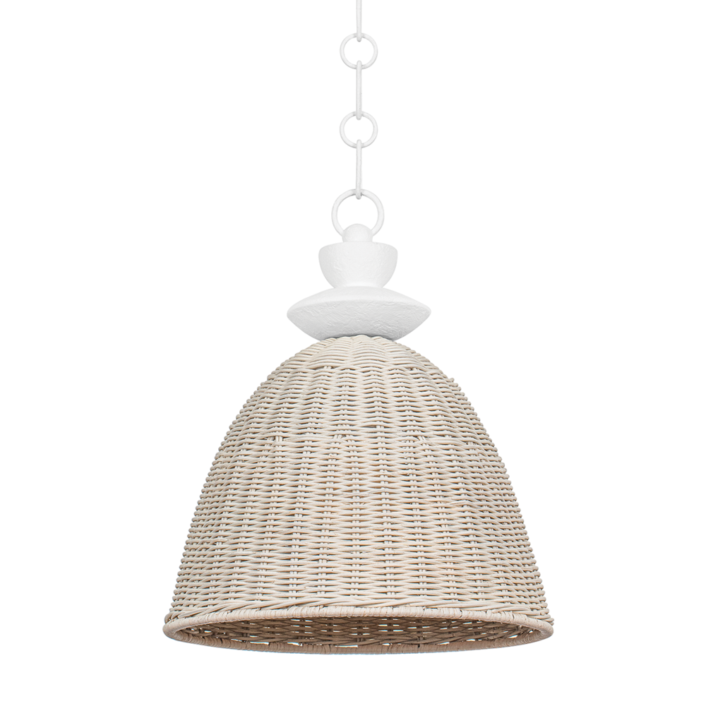 Troy Kahn Pendant Gesso White
