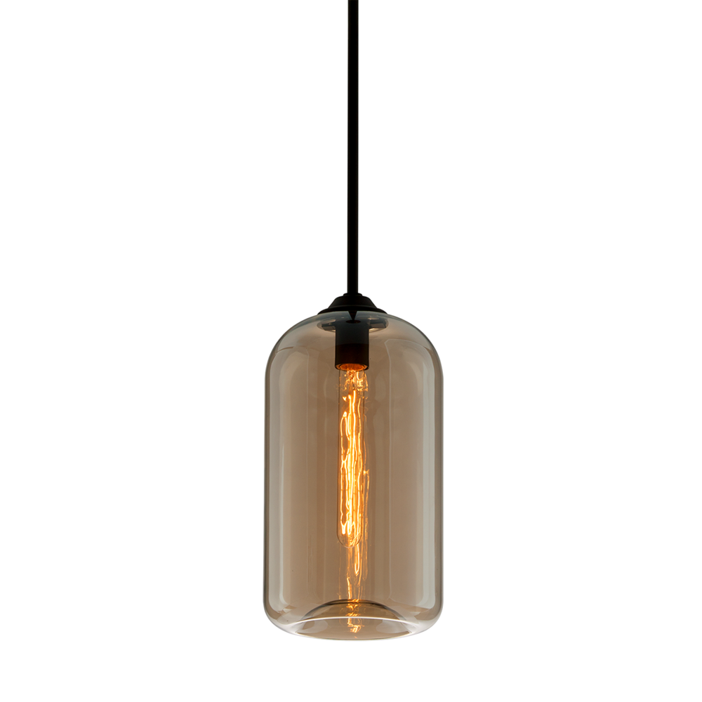 Troy District Pendant Soft Black