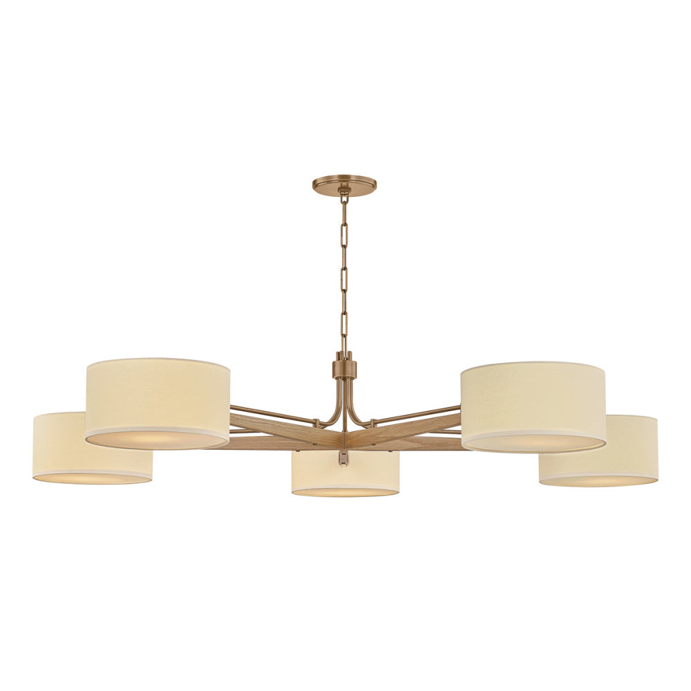Troy Mailo Chandelier Patina Brass