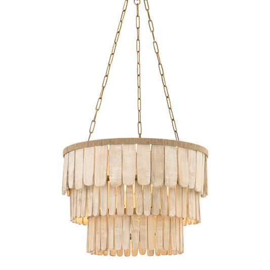 Troy Bentley Chandelier Patina Brass