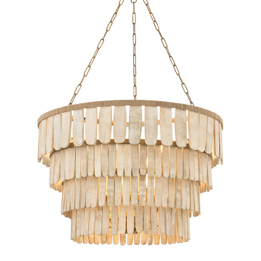 Troy Bentley Chandelier Patina Brass