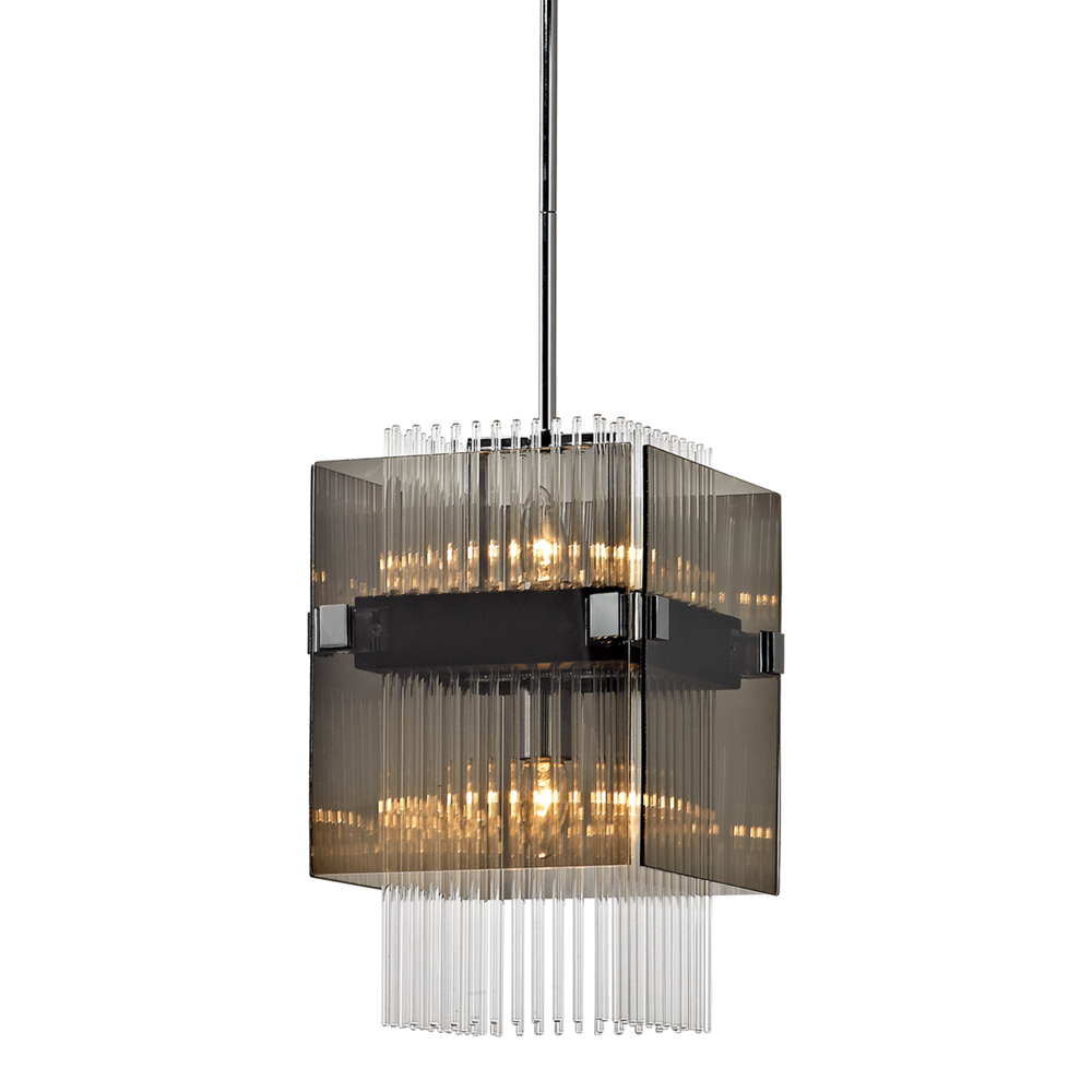 Troy Apollo Pendant Bronze / Polished Chrome