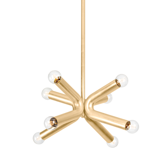 Troy Dash Chandelier Vintage Gold Leaf