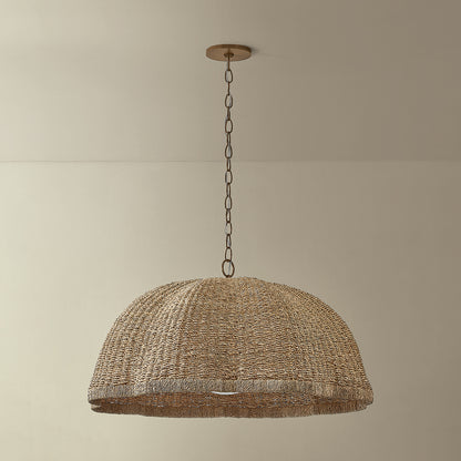 Troy Jack Pendant Patina Brass