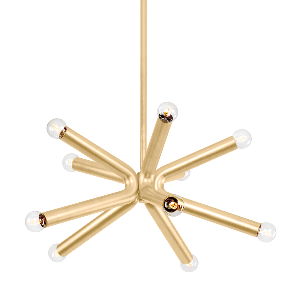 Troy Dash Chandelier Vintage Gold Leaf