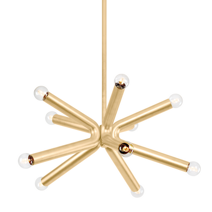 Troy Dash Chandelier Vintage Gold Leaf