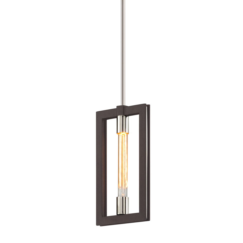 Troy Enigma Pendant Textured Bronze / Stainless Steel