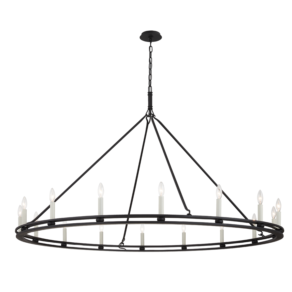 Troy Sutton Chandelier Textured Black