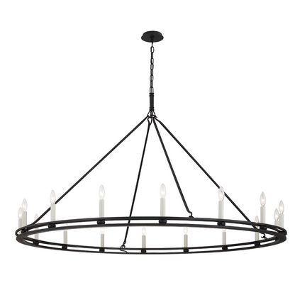 Troy Sutton Chandelier Textured Black