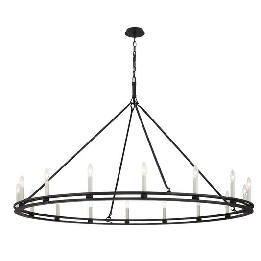 Troy Sutton Chandelier Textured Black
