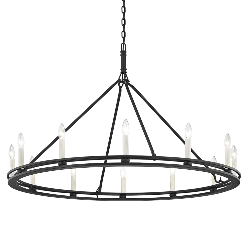 Troy Sutton Chandelier Textured Black
