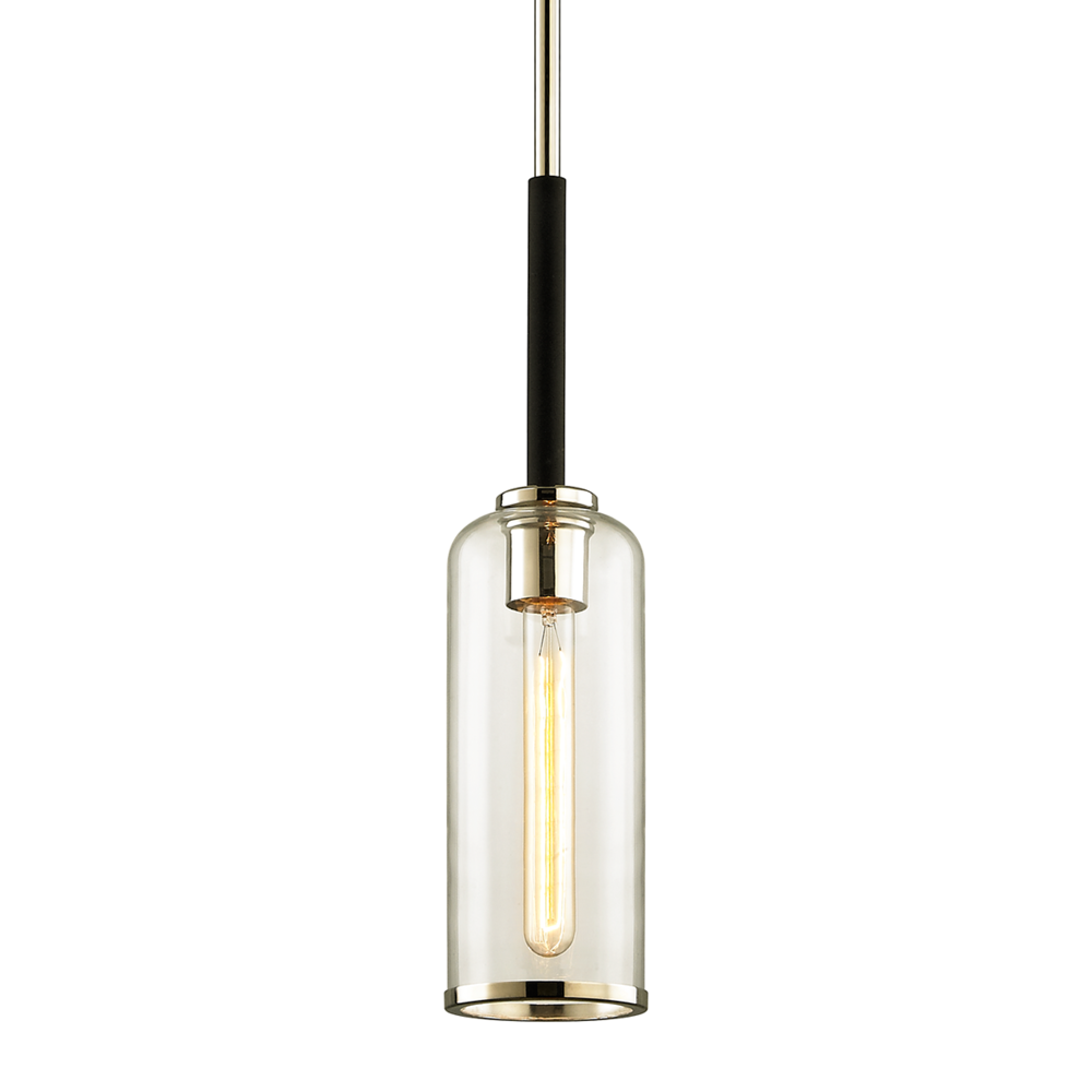 Troy Aeon Pendant Textured Black / Polished Nickel