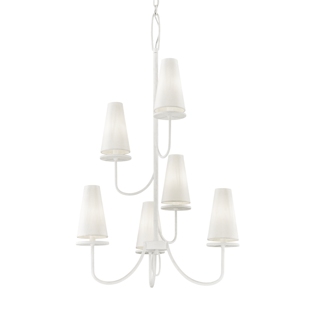 Troy Marcel Chandelier Gesso White