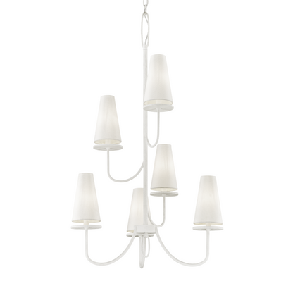 Troy Marcel Chandelier Gesso White