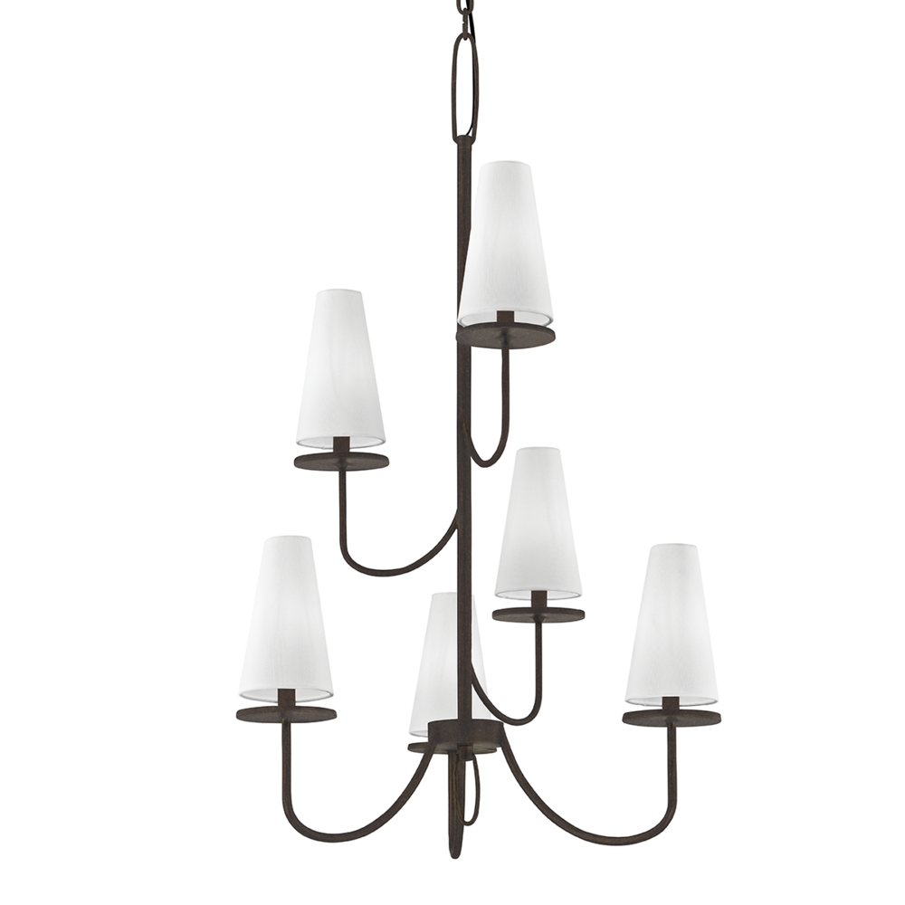 Troy Marcel Chandelier Textured Bronze