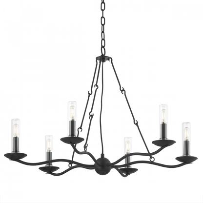 Troy Sawyer Outdoor Chandelier Forged Iron