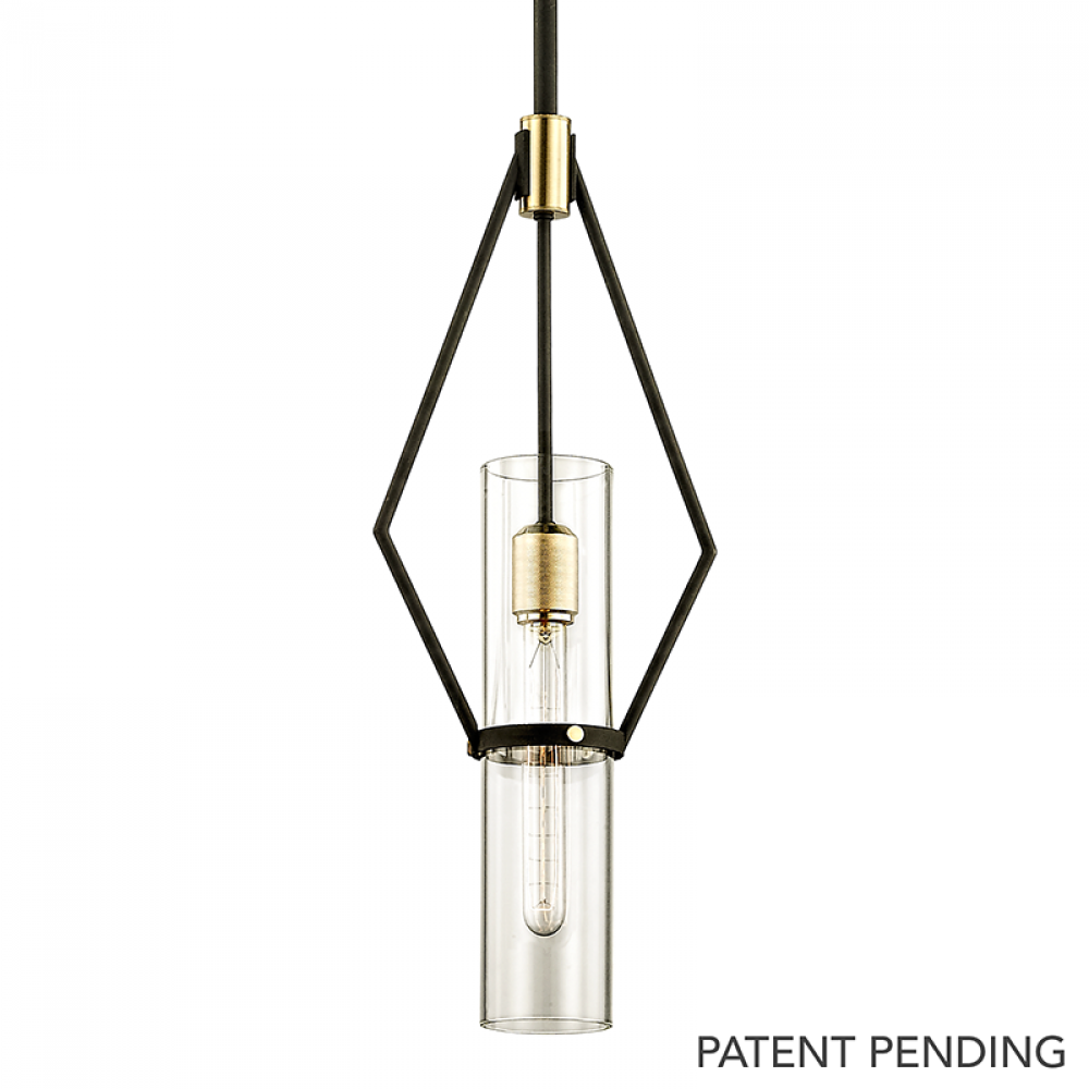 Troy Raef Pendant Textured Bronze / Brushed Brass