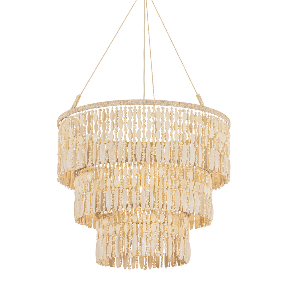 Troy Ben Pendant Vintage Gold Leaf