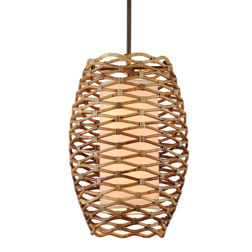 Troy Balboa Pendant Textured Bronze