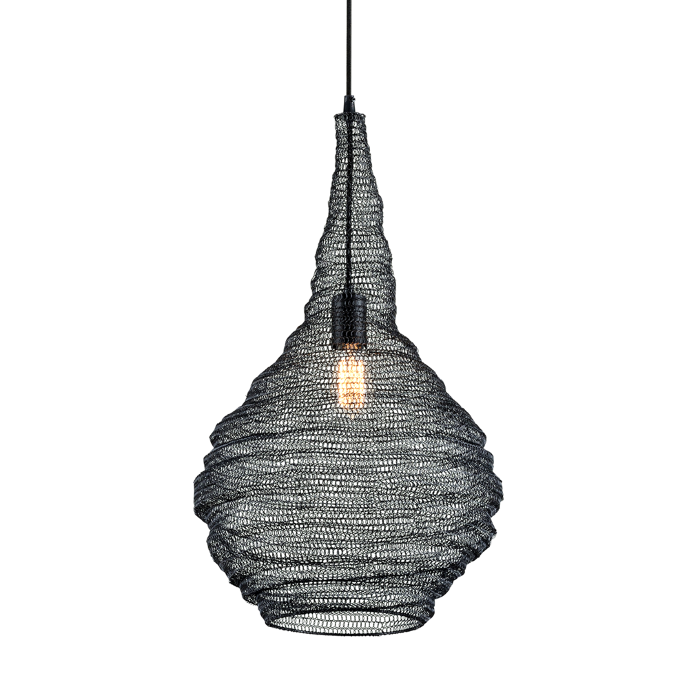 Troy Wabi Sabi Pendant Soft Black