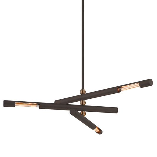Troy Hendrix Chandelier Bronze / Patina Brass