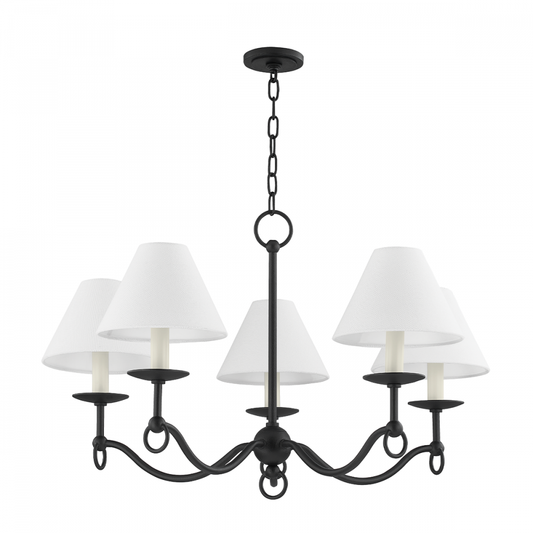 Troy Massi Chandelier Forged Iron
