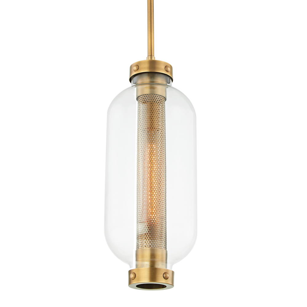 Troy Atwater Outdoor Pendant Patina Brass