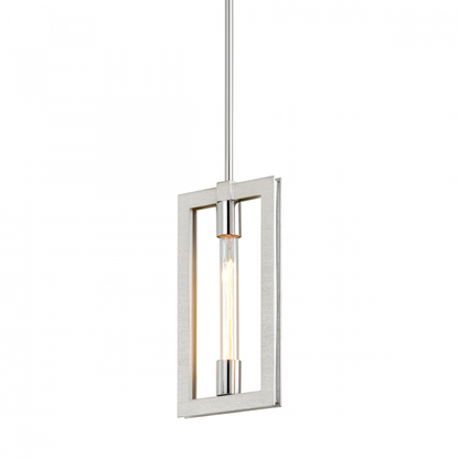 Troy Enigma Pendant Silver Leaf / Stainless Steel