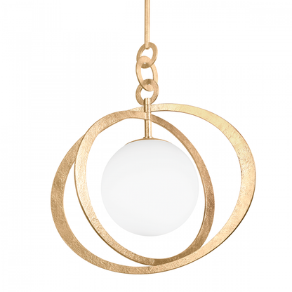 Troy Olancha Pendant Vintage Gold Leaf
