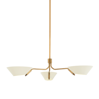Troy Sacramento Chandelier Patina Brass / Soft Sand