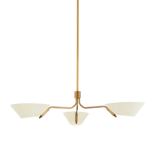 Troy Sacramento Chandelier Patina Brass / Soft Sand