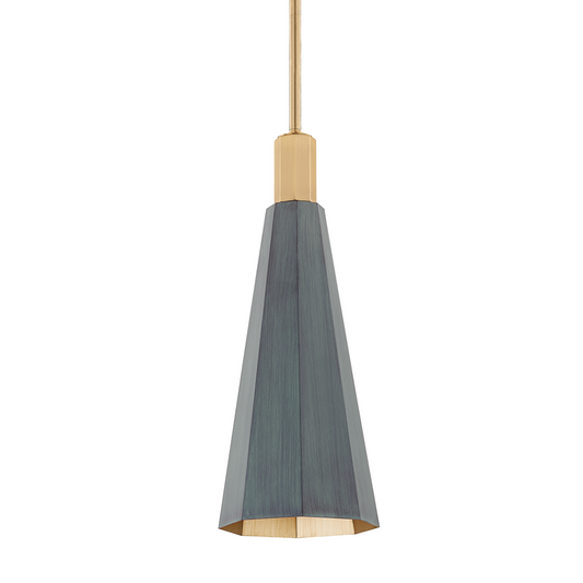 Troy Huntley Pendant Patina Brass / Verdigris