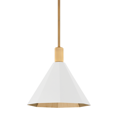Troy Huntley Pendant Patina Brass / Soft White