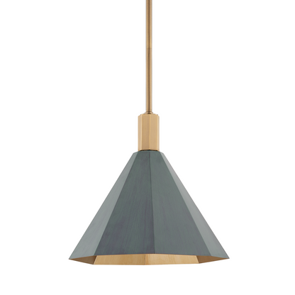 Troy Huntley Pendant Patina Brass / Verdigris