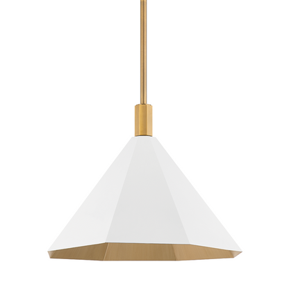 Troy Huntley Pendant Patina Brass / Soft White
