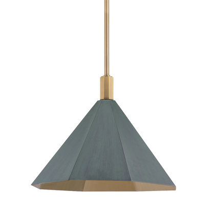 Troy Huntley Pendant Patina Brass / Verdigris