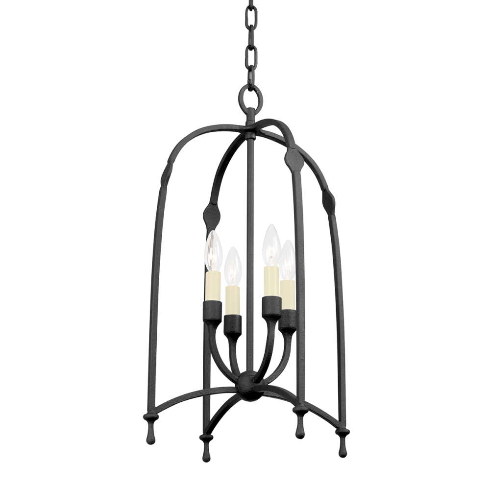 Troy Rhett Lantern Black Iron