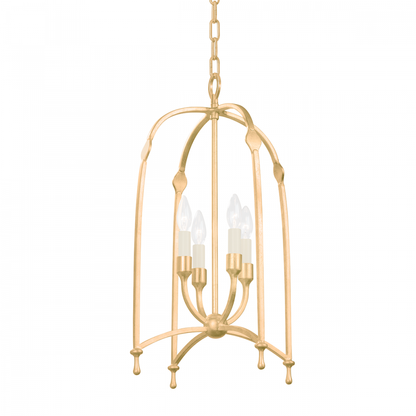 Troy Rhett Lantern Vintage Gold Leaf