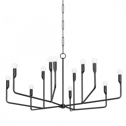 Troy Norman Chandelier Forged Iron