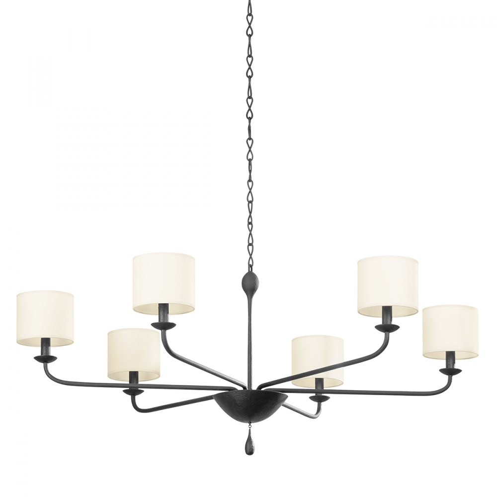 Troy Osmond Chandelier Black Iron
