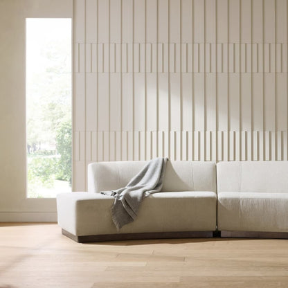 Islander Right Sofa Vanilla Performance Bouclé