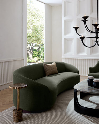 Turner Sofa Pine Performance Chenille Dark Walnut