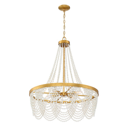 Crystorama Fiona Chandelier Antique Gold