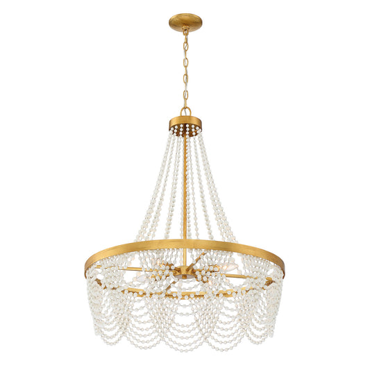 Crystorama Fiona Chandelier Antique Gold