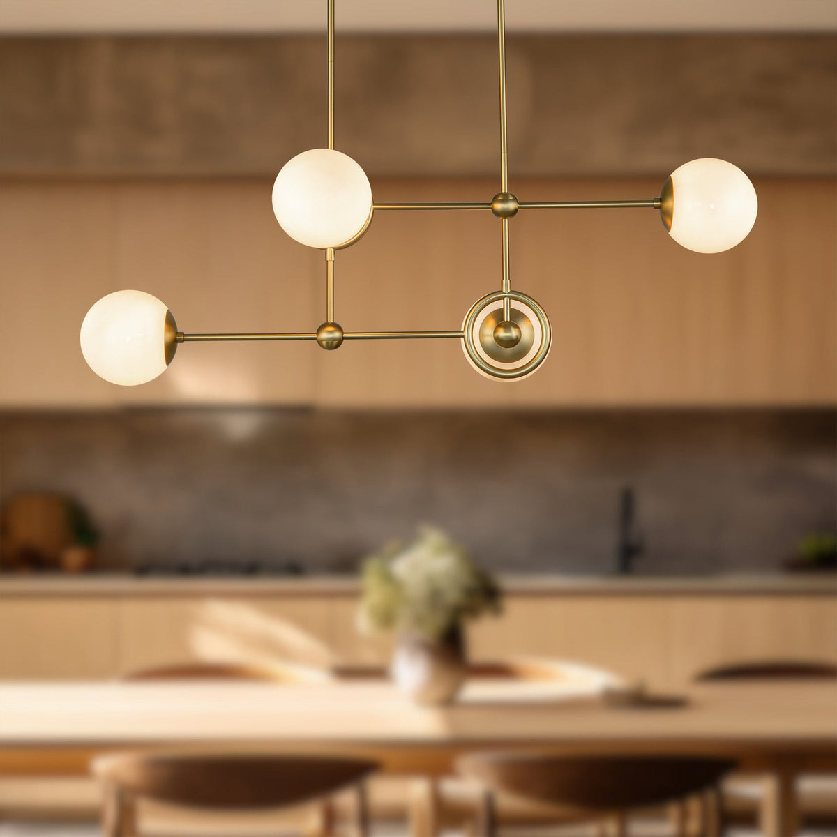 Fiore 42" 4-Light Chandelier