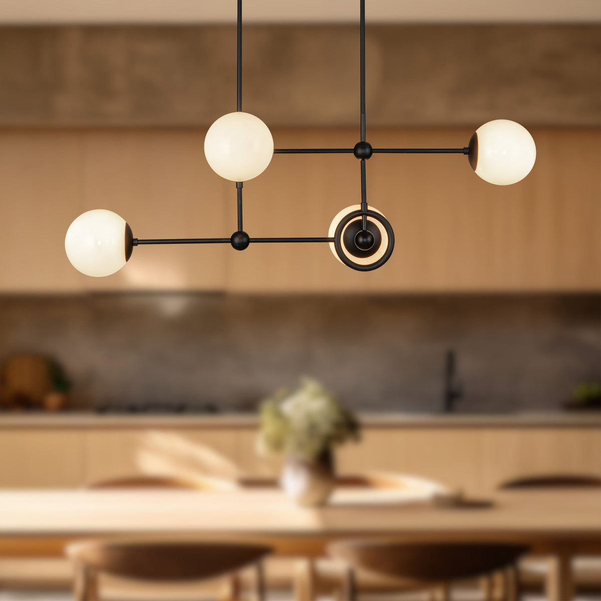 Fiore 42" 4-Light Chandelier
