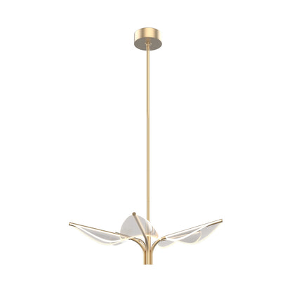 Alora Lighting Flora 5 Head LED Pendant Natural Brass