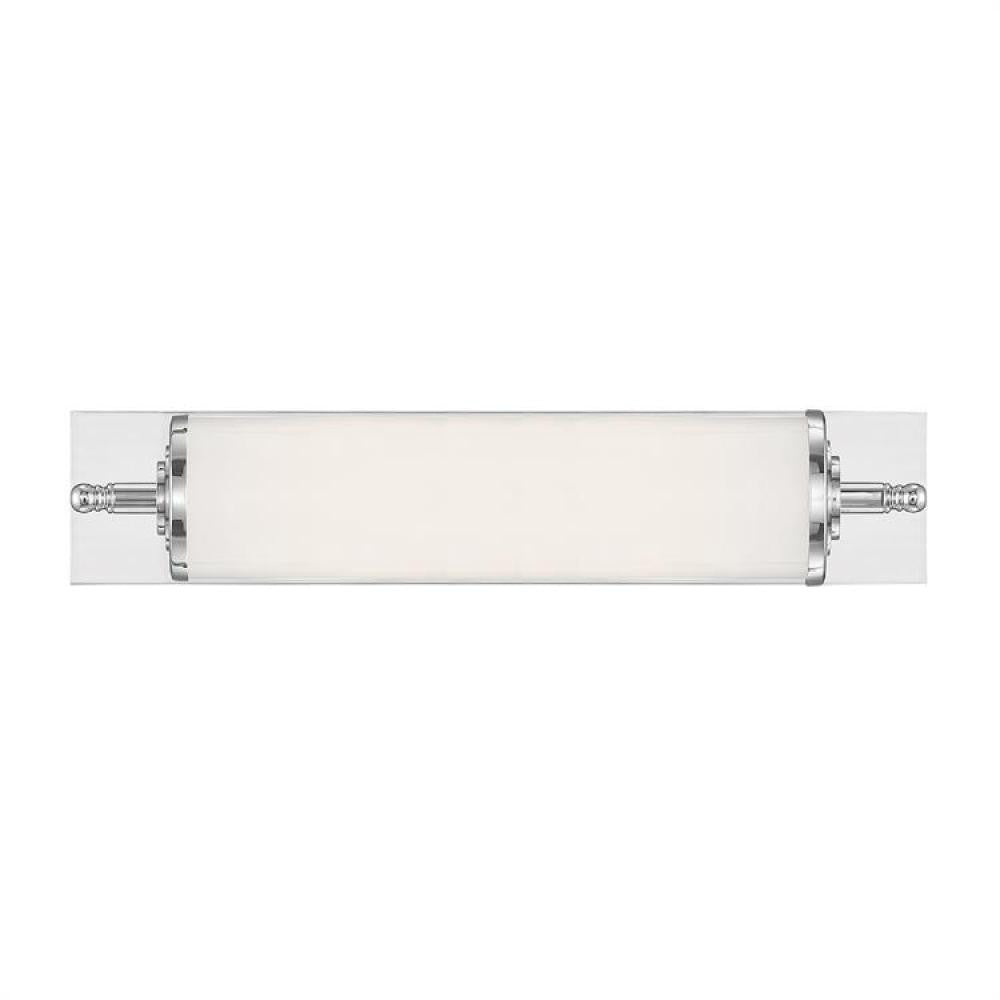 Crystorama Foster LED Bathroom Vanity Polished Chrome